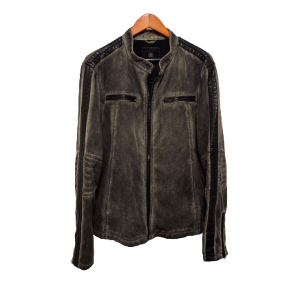 Rock & Republic Faux Suede Leather Jacket - XL